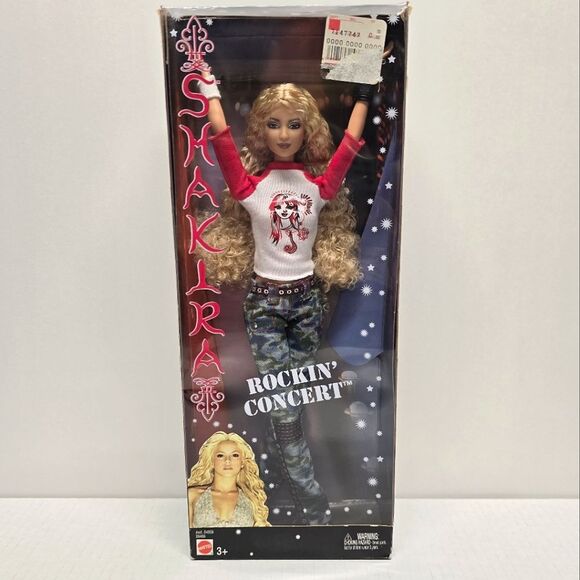 2004 Mattel Barbie Shakira Rockin' Concert Doll B4808/B8486 NEW - Picture 1 of 7